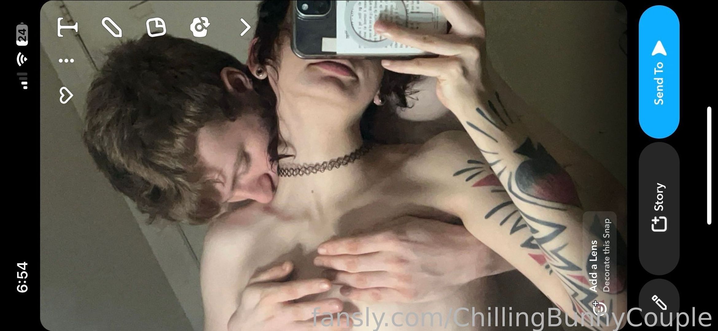 fansly ChillingBunnyCouple profile banner