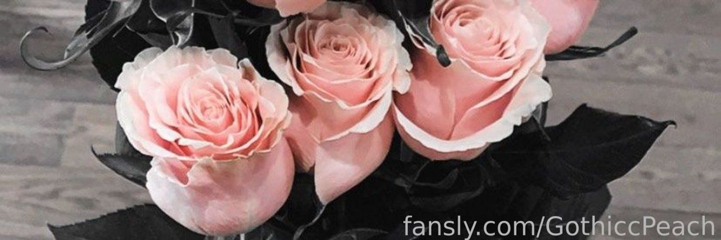 fansly Gothicc Peach profile banner  