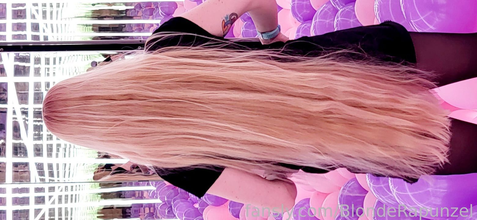 fansly BlondeRapunzel profile banner  