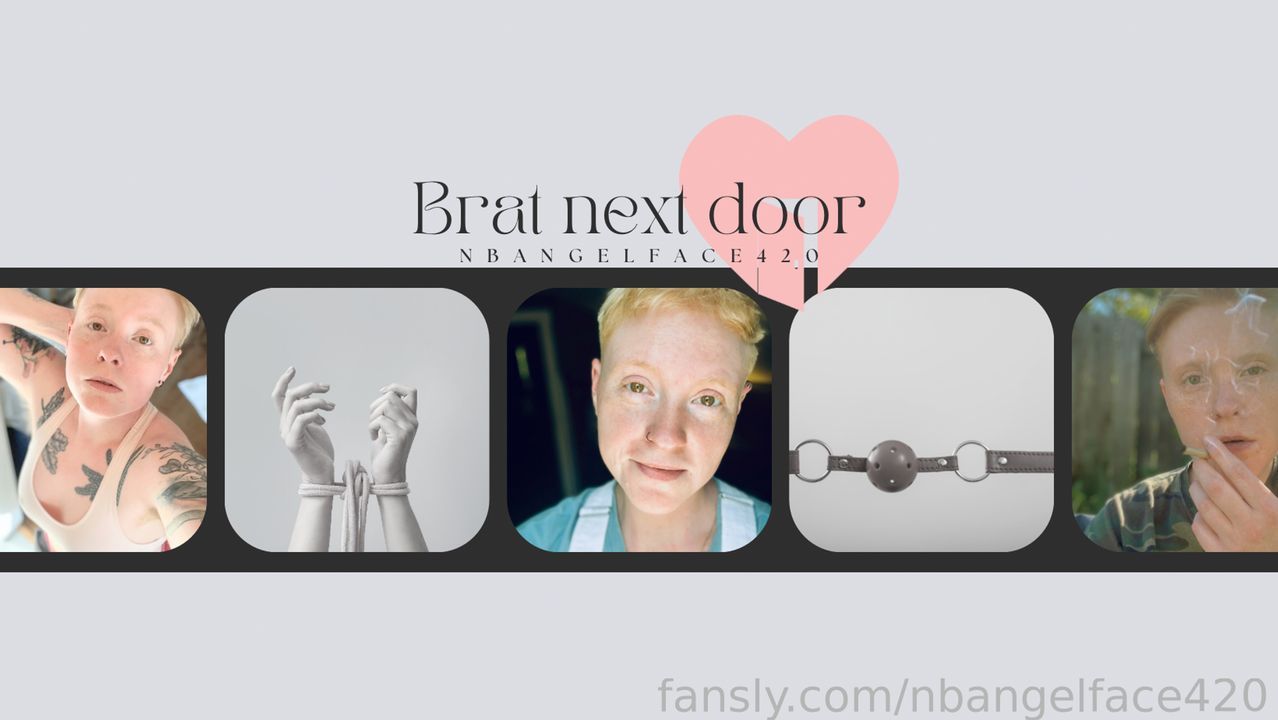 fansly Brat next door☁️ profile banner  