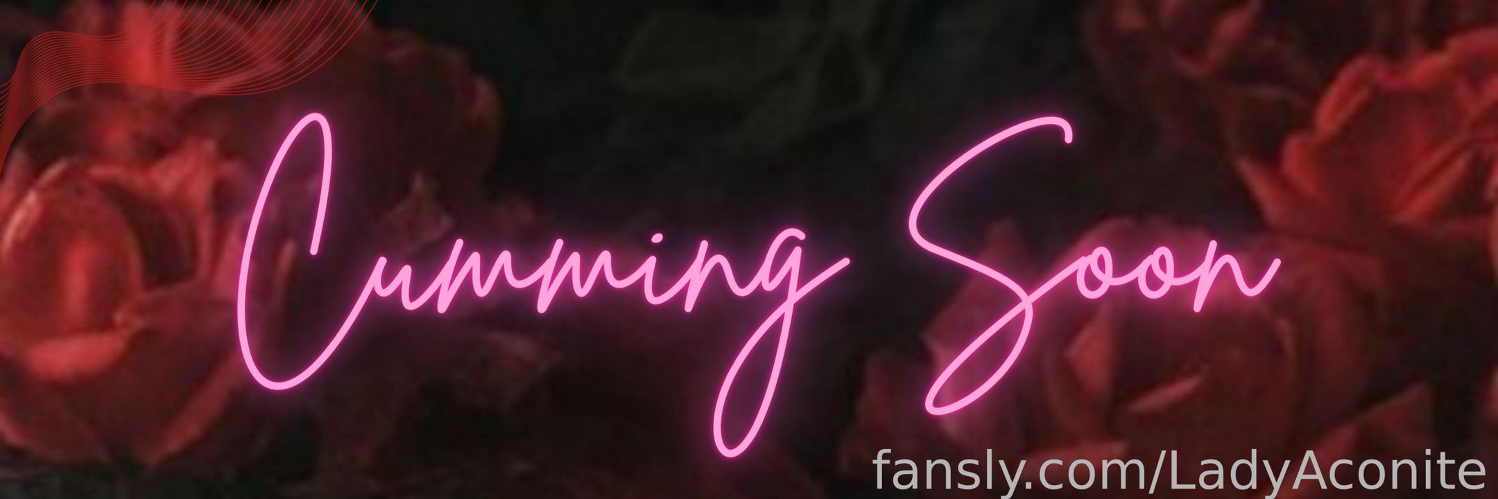 fansly Lady Aconite profile banner  