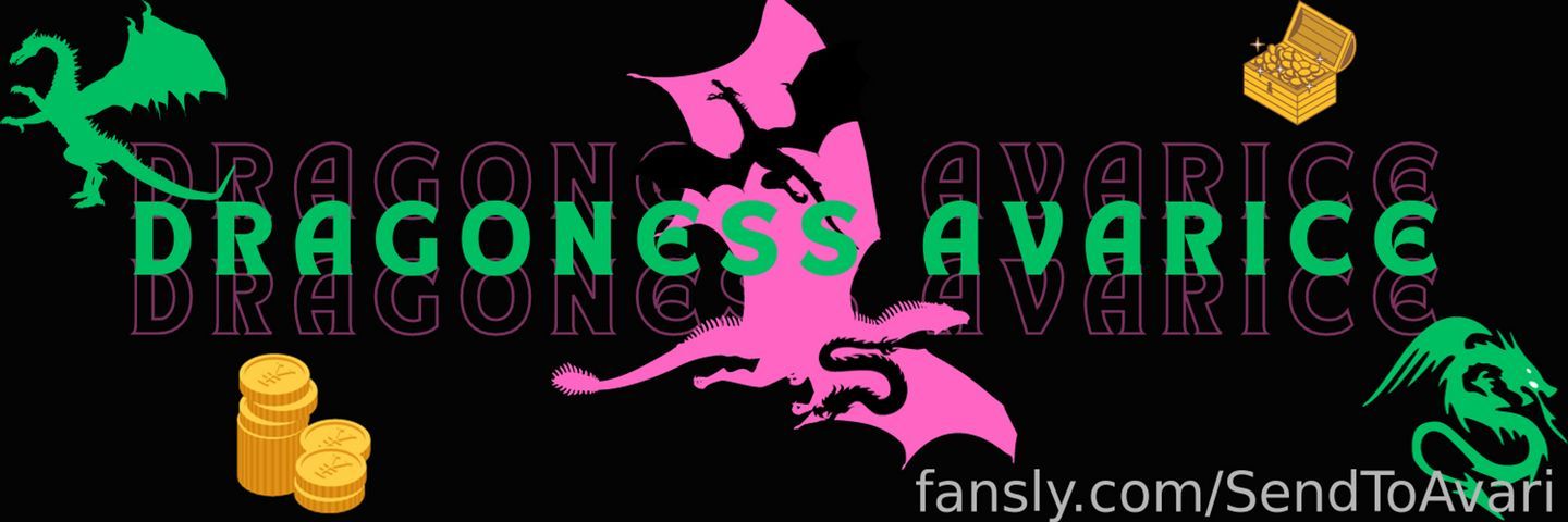 fansly Dragoness Avari profile banner  