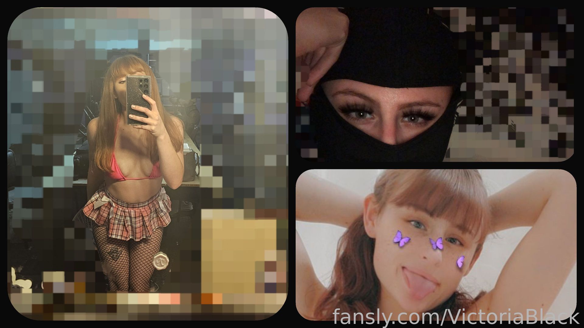 fansly VictoriaBlack profile banner  
