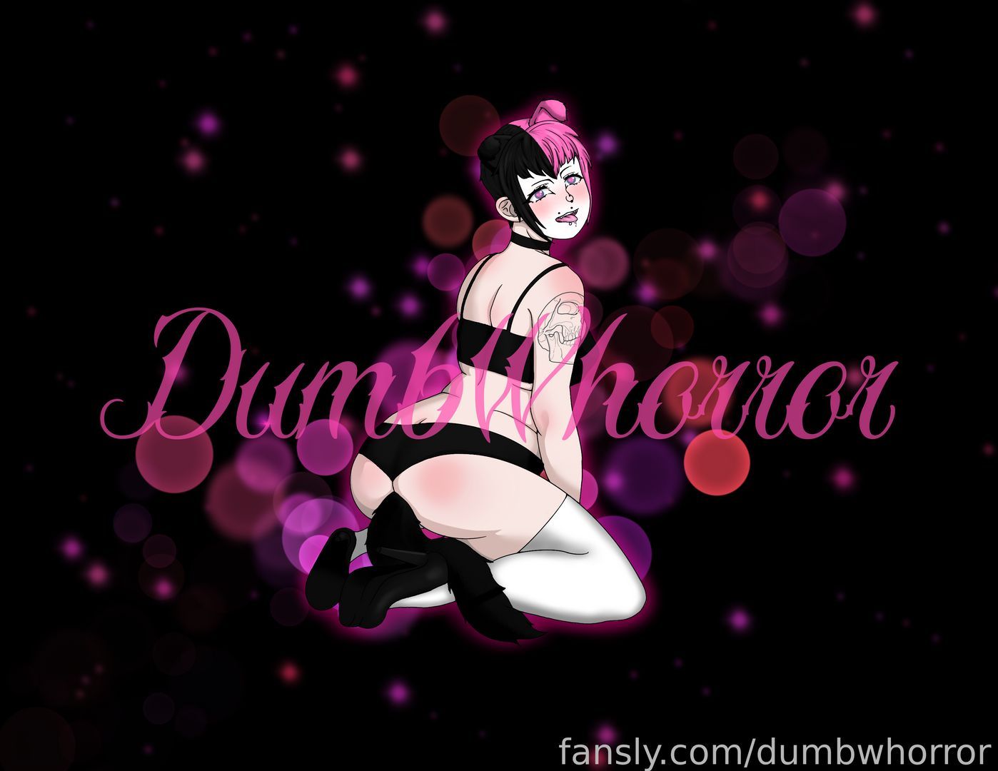 fansly dumbwhorror profile banner  