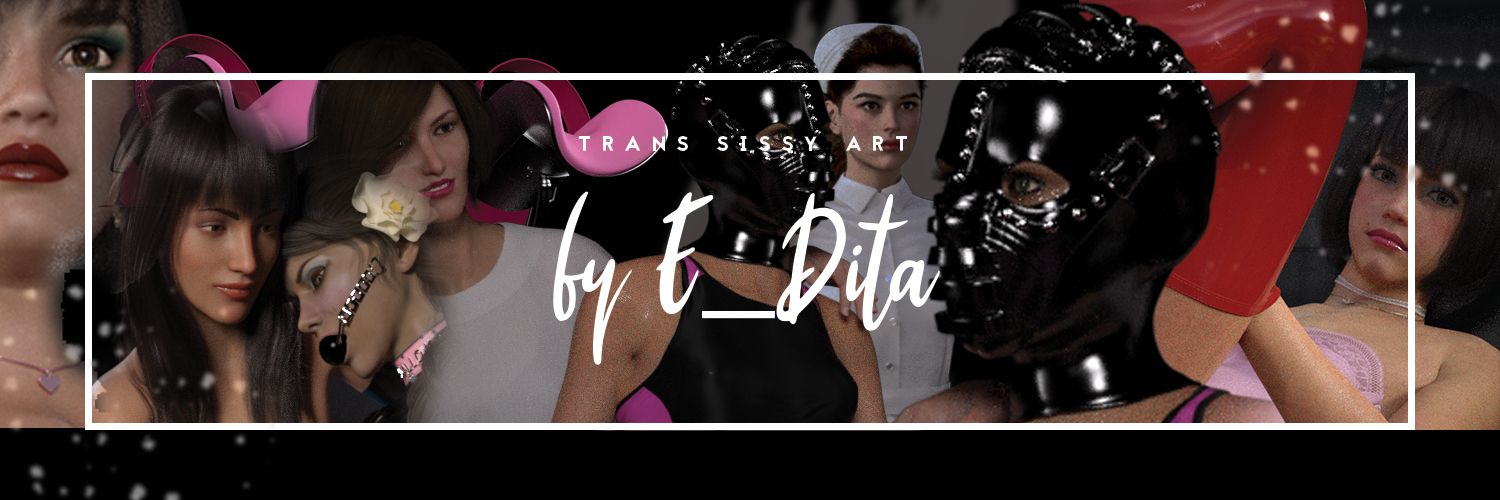 onlyfans Trans Sissy Art by E_Dita profile banner  