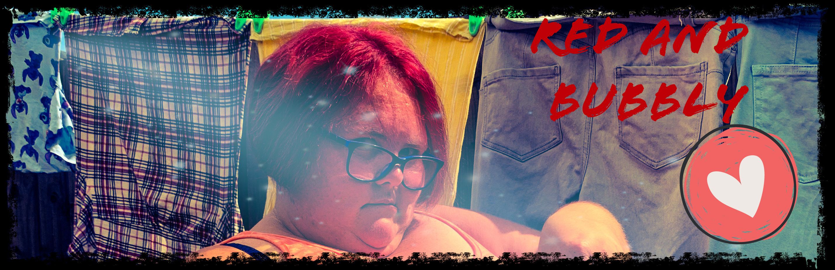 onlyfans Red and Bubbly BBW profile banner  