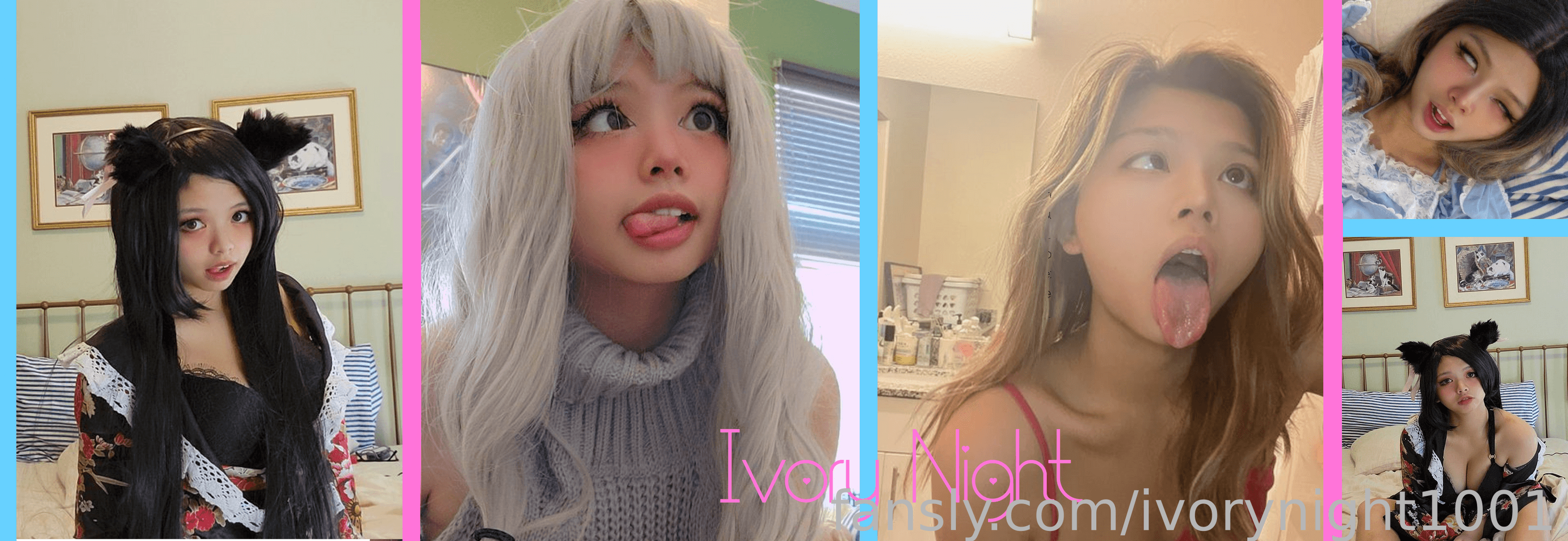 fansly Ivory Night profile banner