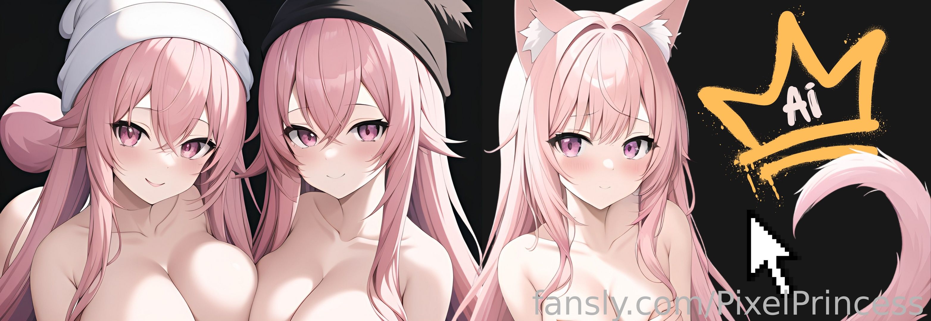 fansly Pixel Princess AI profile banner
