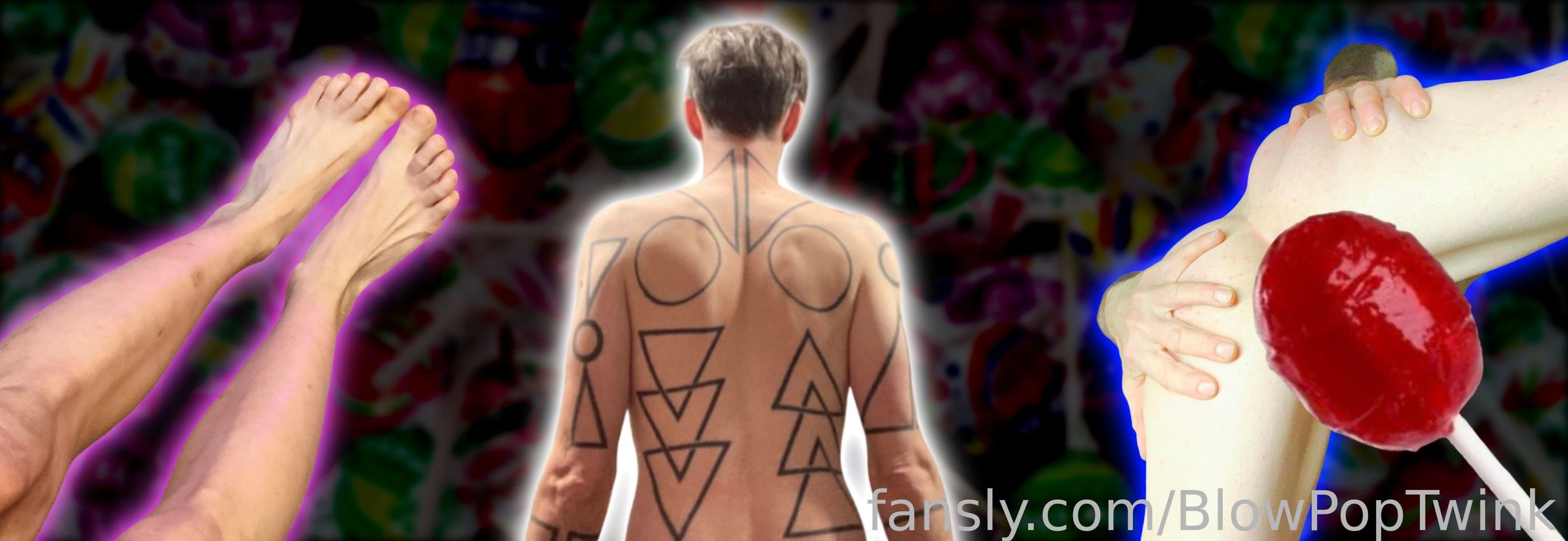 fansly Blow Pop Twink profile banner