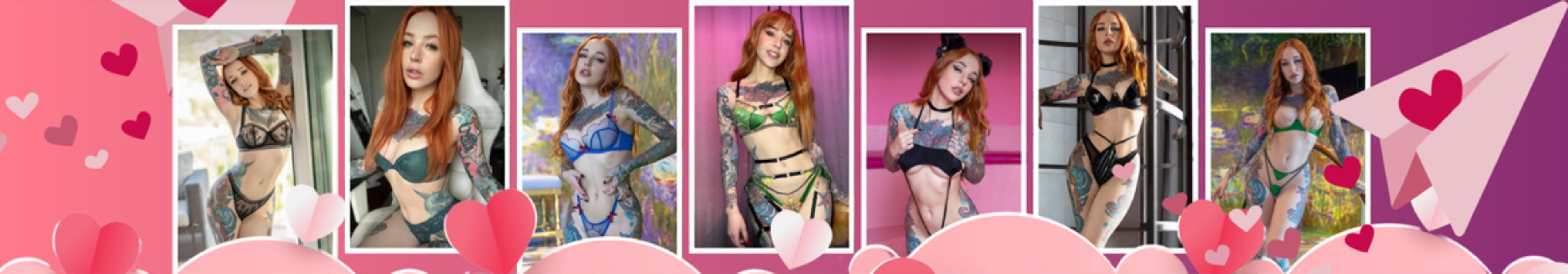 onlyfans 🎨Yana Sinner🦊 Tattooed nerdy redhead profile banner